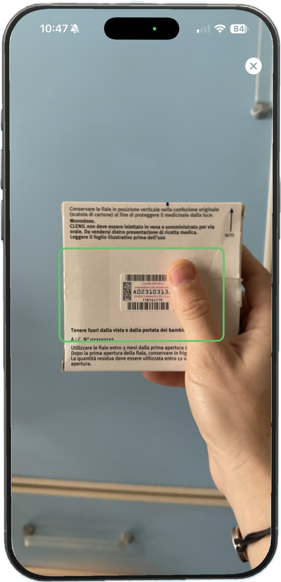 Scansiona il barcode
