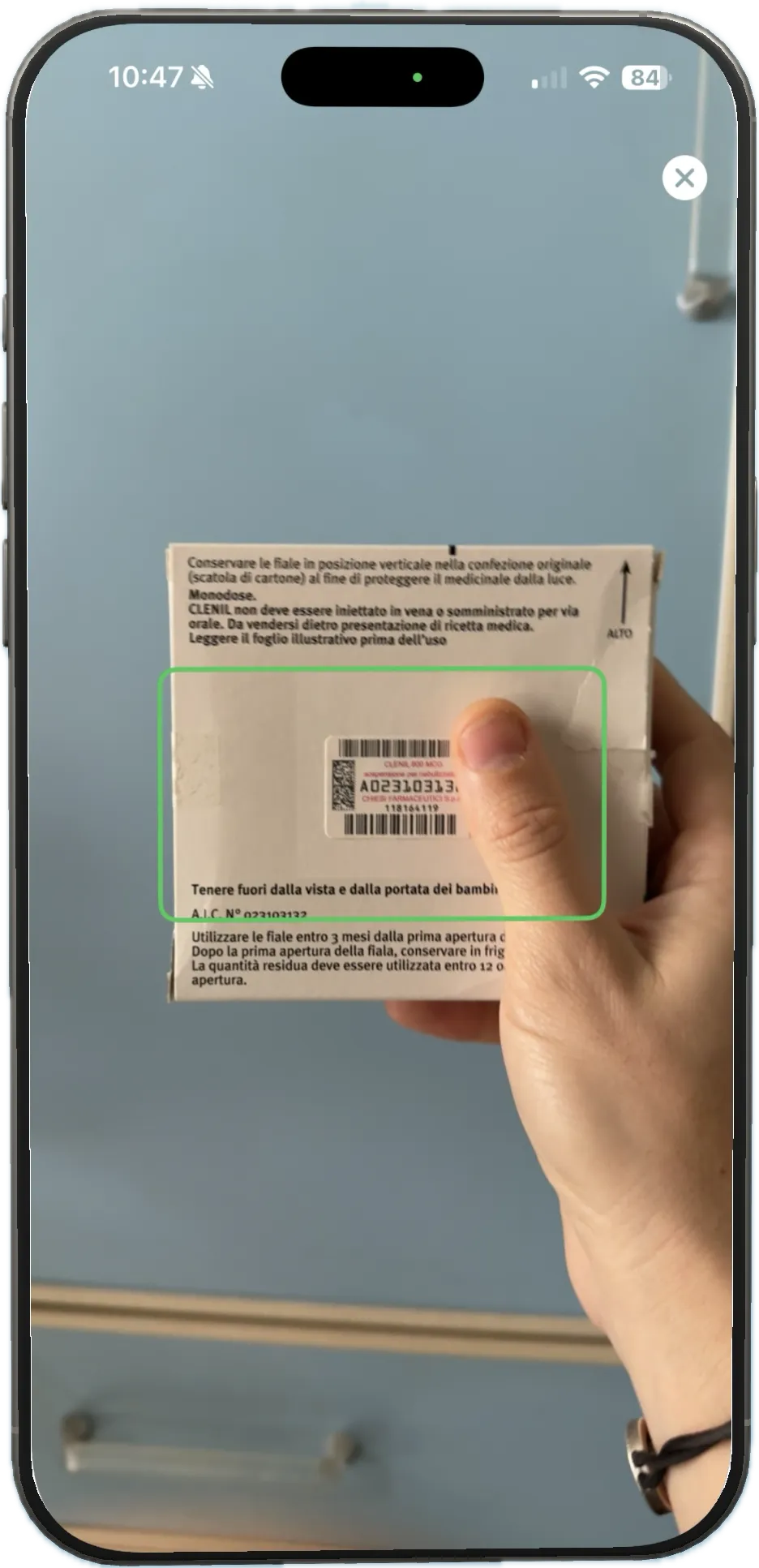 Scansiona il barcode