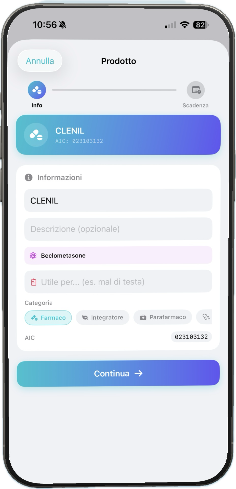 Aggiungi all'armadietto